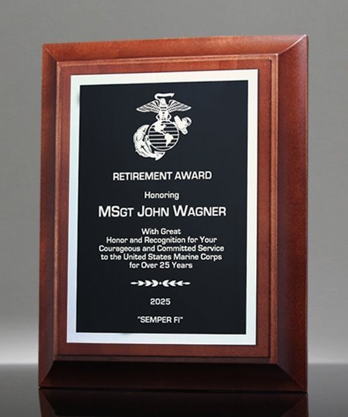 Picture of Service Retirement Award Plaque