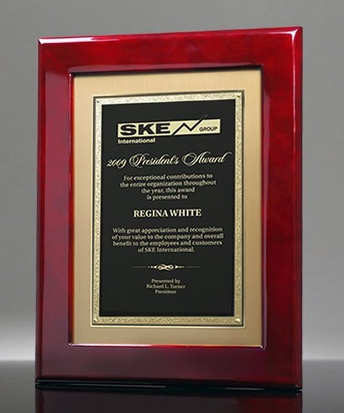 Picture of Iconic Rosewood Plaque Frame