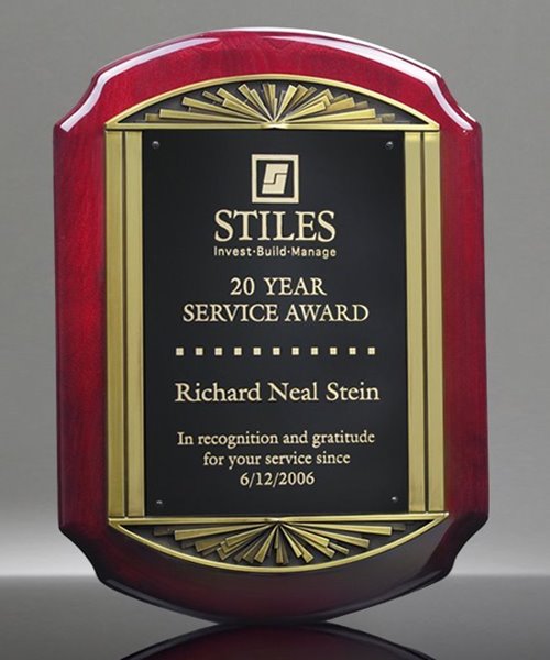 Picture of Americana Rosewood Plaque Frame - Antique Bronze