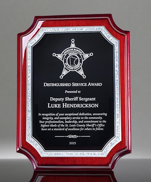 Picture of Paragon Rosewood Service Plaque