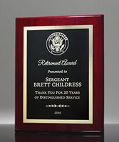 Picture of Distinguished Retirement Plaque