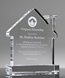 Picture of Clear Crystal House Award on Base