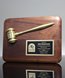 Picture of Walnut Plaque with Gold Gavel