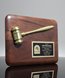Picture of Walnut Plaque with Gold Gavel