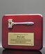 Picture of Radius Edge Rosewood Plaque with Gold Gavel