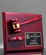 Picture of Rosewood Gavel Plaque with Sound Block