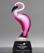 Picture of Art Crystal Flamingo Trophy - Black Base