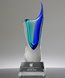 Picture of Radiance Sapphire Art Glass Vase - Clear Base