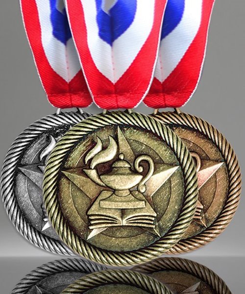 Picture of Lamp of Knowledge Value Medals