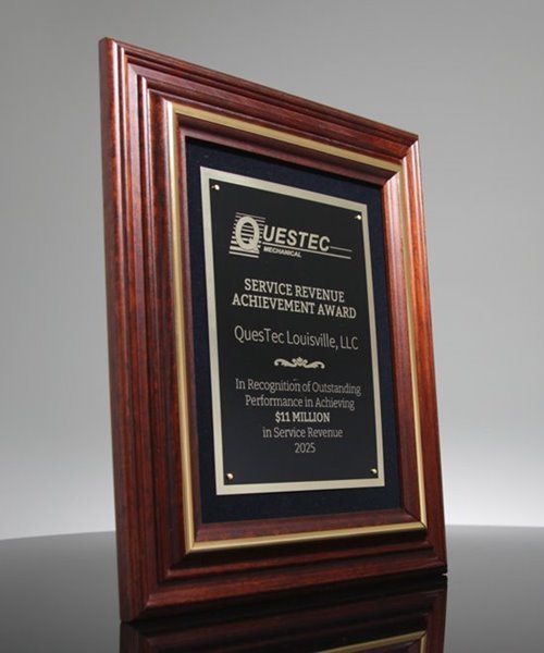 Distinguished Service Plaque Frame | Edco Awards