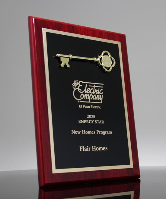 Key Employee Award Plaque | Gold Metal key Award | Edco Awards