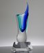 Picture of Radiance Sapphire Art Glass Vase - Clear Base