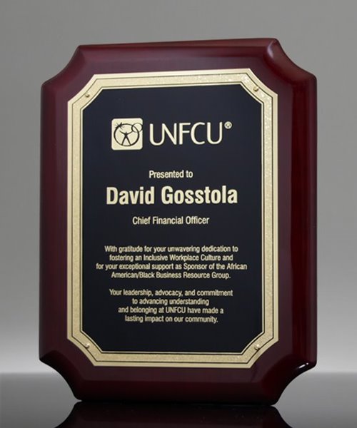 Picture of Notched Corner Rosewood Plaque