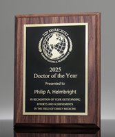 Picture of Traditional Walnut Finish Award Plaque