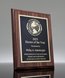 Picture of Traditional Walnut Finish Gold Laser Plaque