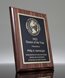 Picture of Traditional Walnut Finish Gold Laser Plaque