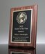 Picture of Traditional Walnut Finish Gold Laser Plaque