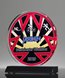 Picture of Clear Acrylic Circle Trophy - Black Base