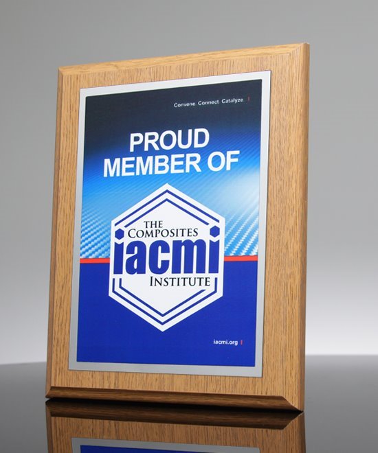 Upstate Oak Full Color Award Plaque | Edco Awards
