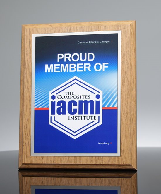 Upstate Oak Full Color Award Plaque | Edco Awards