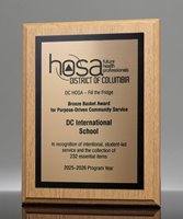 Picture of Upstate Oak Rose Gold Plaque