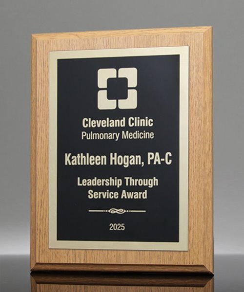 Picture of Upstate Oak Gold Laser Plaque