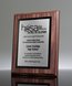 Picture of Traditional Walnut Finish Silver Plaque