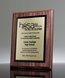 Picture of Traditional Walnut Finish Gold Plaque