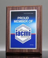 Picture of Traditional Walnut Finish Full Color Plaque