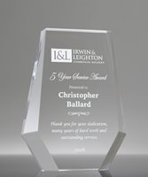 Picture of Faceted Shield Acrylic Award