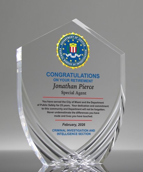 Picture of Contour Shield Full Color Award
