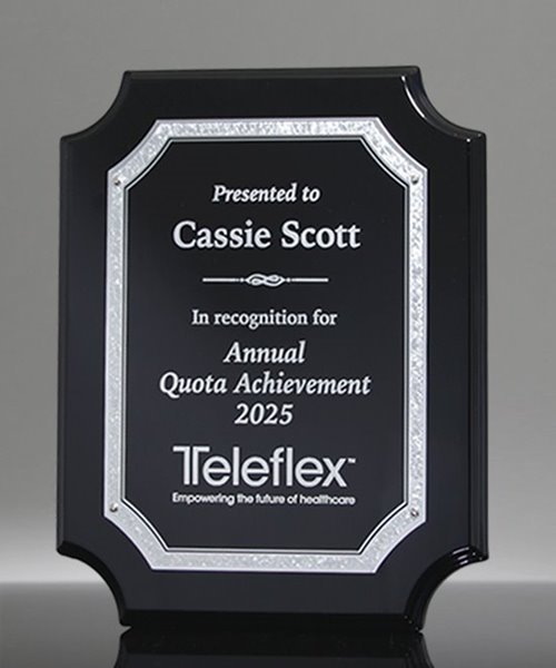 Picture of Laureate Ebony Silver Plaque