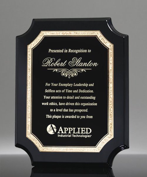 Picture of Laureate Ebony Gold Plaque