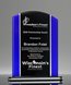 Picture of Appreciation Black & Blue Glass Award