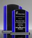 Picture of Appreciation Black & Blue Glass Award