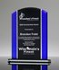Picture of Appreciation Black & Blue Glass Award