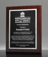 Picture of Hawthorne Walnut Silver Plaque