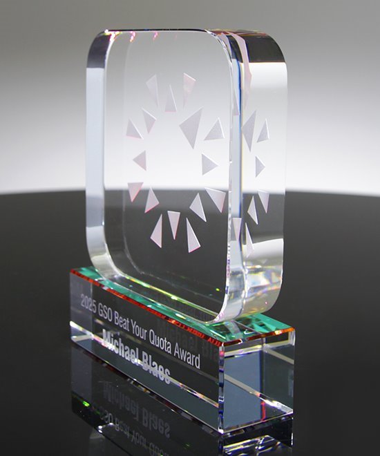Prismatic Block Crystal Award| Crystal Square | Edco Awards