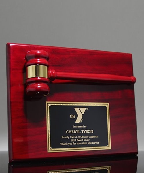 Picture of Rosewood Gavel Plaque