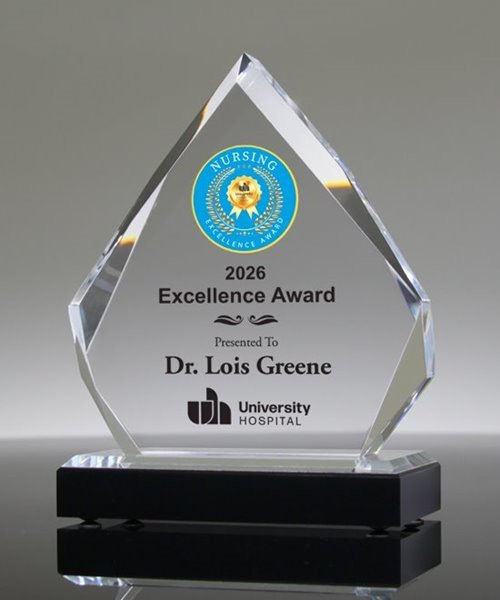 Diamond Impress Silver Full Color Acrylic Award | Edco Awards