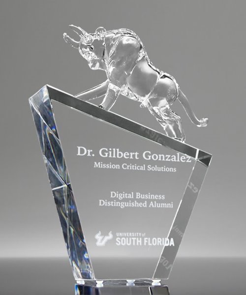 Picture of Crystal Bull Trophy