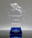 Picture of Elevated Bull Crystal Award Blue