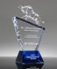 Picture of Elevated Bull Crystal Award Blue