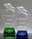 Picture of Elevated Bull Crystal Award Blue