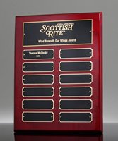 Picture of Rosewood Perpetual Name Plaque - Black