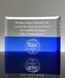 Picture of Two-Tone Crystal Crescent Award with Blue Base