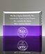 Picture of Two-Tone Crystal Crescent Award with Purple Base