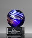 Picture of Helix Globe Art Glass Trophy