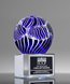 Picture of Intrigue Art Glass Sphere Trophy - Clear Base
