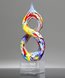 Picture of Infinity Art Glass Trophy